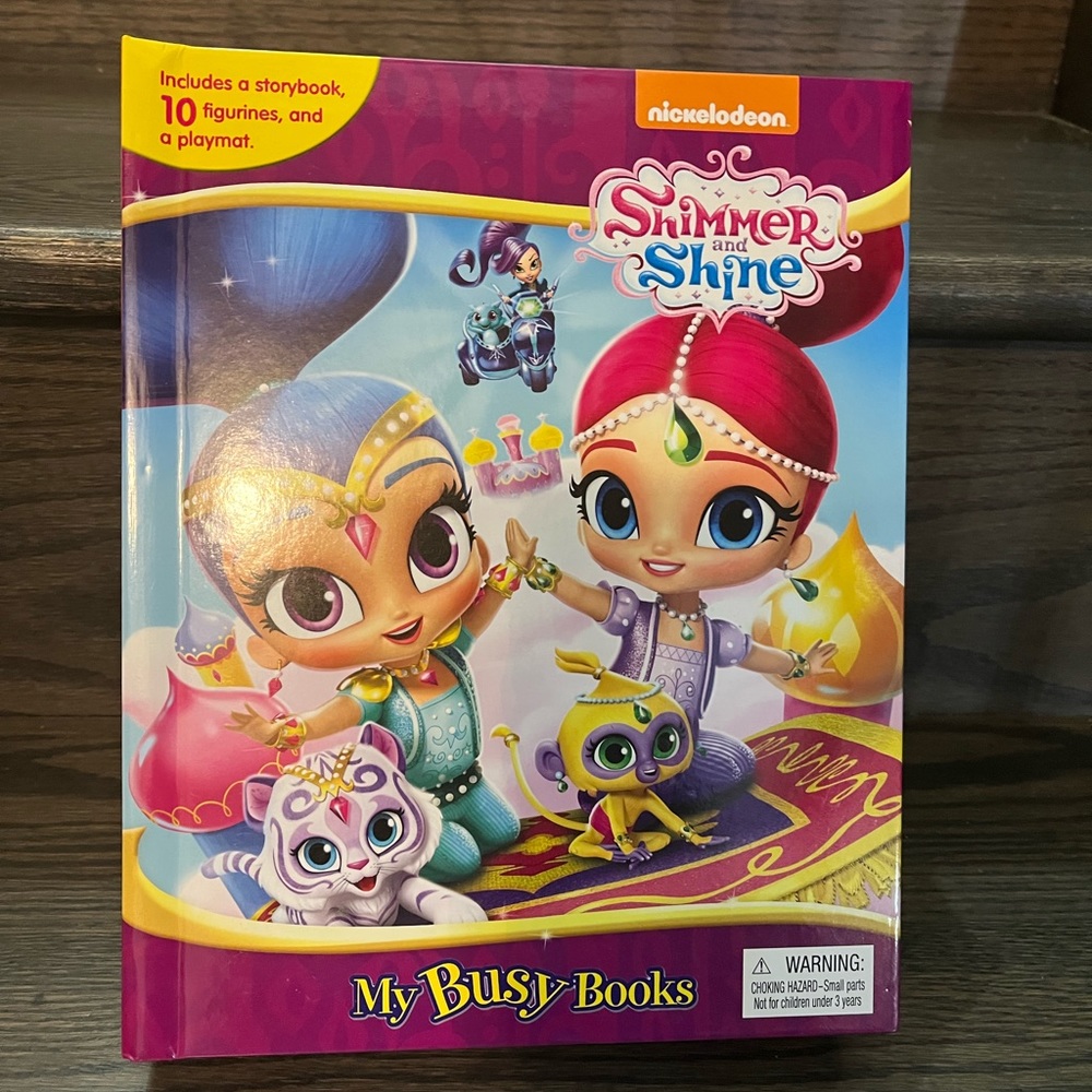 Shimmer & Shine kids book includes play mat & figurines